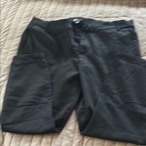 Black Cargo Pants with Matte Finish